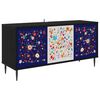 vidaXL Cabinet TV MAINZ 102 x 33 x 51 cm Stejar Negru Lemn prelucrat