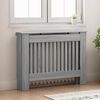 vidaXL Capac pentru radiator Gri Sonoma 112 x 19 x 81,5 cm