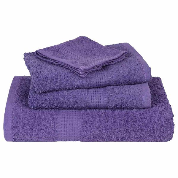 vidaXL Prosoape de mâini, FROGN, 2 buc., violet, 50x100 cm, 360 g/m²