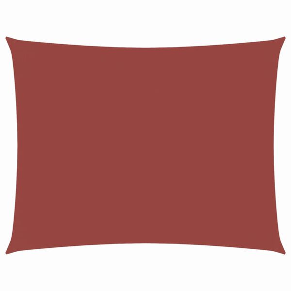 vidaXL Parasolar din țesătură oxford, dreptunghiular, 4x6 m, cărămiziu
