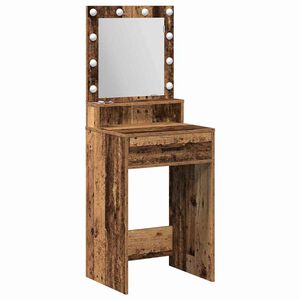 vidaXL Masă de Machiaj Lemn vechi 50 x 41 x 135 cm Lemn prelucrat