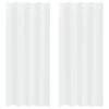 vidaXL Cortină din Voile cu perdele 2 pcs Alb 260 x 140 cm Poliester