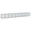 vidaXL Coș gabion cu capac, 900x100x100 cm, fier galvanizat