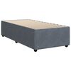 vidaXL Pat box spring cu saltea, gri &icirc;nchis, 100x200 cm, catifea