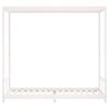 vidaXL Cadru de pat pentru copii, alb, 80x200 cm, lemn masiv de pin