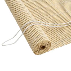 vidaXL Rulou textil natural 70 x 220 cm Bambus