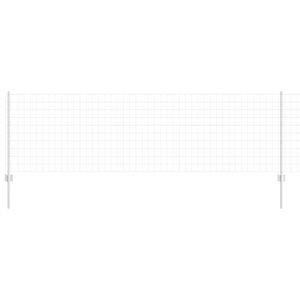 vidaXL Gard cu St&acirc;lp Argintiu