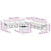 vidaXL Set de canapele de exterior 9 pcs Gri natural și deschis