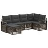 vidaXL Set de canapele pentru grădină 6 pcs Gri poliratan