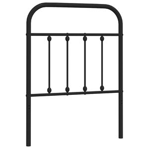 vidaXL Tăblie de pat de schimb metalică, negru, 75 cm