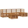 vidaXL Set de canapele de exterior 6 pcs natural Lemn Solid de Acacia