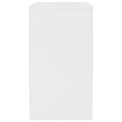 vidaXL Birou, alb, 90x40x72 cm, lemn prelucrat