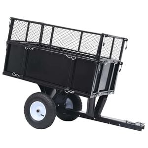 vidaXL Remorcă basculantă mașină de tuns iarba, &icirc;ncărcătură 150 kg