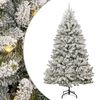 vidaXL Brad de Crăciun artificial 300 cm 300 LED-uri Alb cald