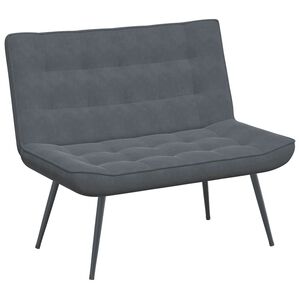 vidaXL Bancă gri &icirc;nchis 110x74x84 cm catifea