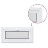 vidaXL Fereastră de subsol culoare internă albă RISOR 85 x 40 cm