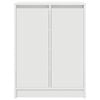 vidaXL Dulap pentru &icirc;ncălțăminte alb 57x34x76 cm lemn prelucrat