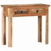 vidaXL Masă consolă 90,5x30x75cm lemn masiv de acacia și lemn reciclat