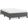 vidaXL Cadru de pat, gri, 120x200 cm, piele ecologică