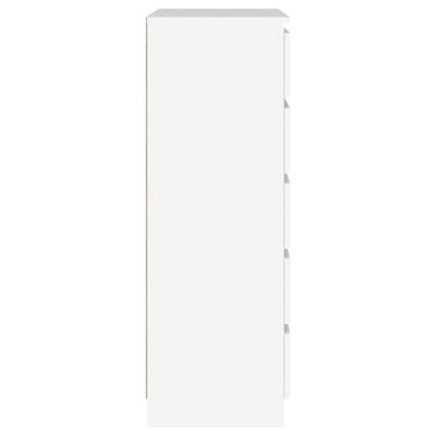 vidaXL Dulap cu sertar, alb, 60x36x103 cm, lemn prelucrat