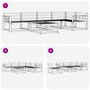 vidaXL Set de canapele de exterior 6 pcs natural Lemn Solid de Acacia