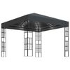 vidaXL Pavilion cu șir de lumini LED, antracit, 3x3 m