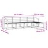 vidaXL Set de canapele de exterior 5 pcs natural Lemn Solid de Acacia