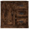 vidaXL Servantă, stejar afumat, 70x35,5x67,5 cm, lemn prelucrat