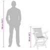 vidaXL Set mobilier de exterior, 7 piese, lemn masiv de tec