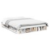 vidaXL Cadru de pat, alb, 150x200 cm, lemn prelucrat