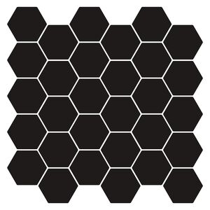 vidaXL Placă hexagonală 10 buc. Negru 30 x 30 cm Poliuretan și PET