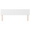 vidaXL Tăblii de pat, alb, 180x5x78/88 cm, piele ecologică