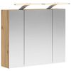 vidaXL Dulap cu oglindă pentru baie Stejar Artizanal 60 x 14,5 x 50 cm