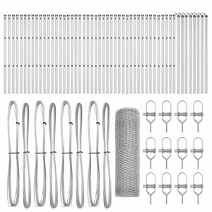 vidaXL St&acirc;lp de gard. Argintiu