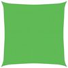 vidaXL P&acirc;nză parasolar, verde deschis, 4x4 m, HDPE, 160 g/m&sup2;