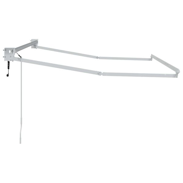 vidaXL Cadru copertină retractabil electric Alb 3,5 x 2 m Aluminiu