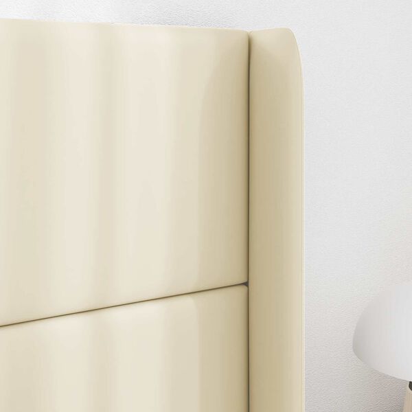 vidaXL Ureche pentru Tăblie Crem 80 x 16 x 4 cm PVC