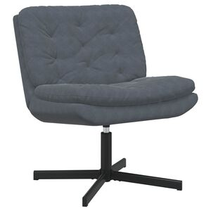 vidaXL Scaun Relaxant Rotativ Gri &icirc;nchis 63 x 75 x 76 cm Catifea