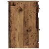 vidaXL Birou cu sertar Lemn Vechi 50 x 115 x 75 cm Lemn compozit