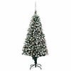 vidaXL Brad Crăciun artificial cu LED-uri/globuri/conuri pin, 240 cm