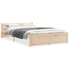 vidaXL Cadru de pat mic dublu, 120x190 cm, lemn masiv
