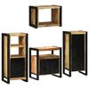 vidaXL Set de mobilier pentru baie 4 pcs Maro Lemn de mango solid