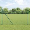 vidaXL St&acirc;lp de gard. Verde 10 x 1,6 m (mesh 40 x 40 mm) Oțel și PVC