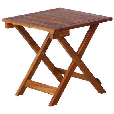 vidaXL Set șezlonguri cu masă, 2 piese, lemn masiv de acacia