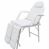 vidaXL Scaun tratament facial, piele artificială, 185x78x76 cm, alb