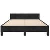 vidaXL Cadru de pat fără saltea, negru, 120x200 cm, catifea