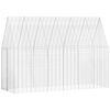 vidaXL Custodie pentru iepuri Argintiu 300 x 100 x 210 cm