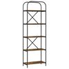 vidaXL Raft pentru cărți 5 niveluri 60 x 30 x 183 cm Lemn prelucrat