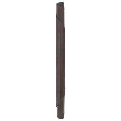 vidaXL Covor rotund, maro închis, 100 cm, bambus
