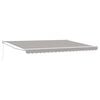 vidaXL Copertină retractabilă Gri deschis 450 x 300 x 165 cm